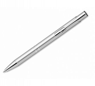 Ручка шариковая OLEG, металл, серая/серебро